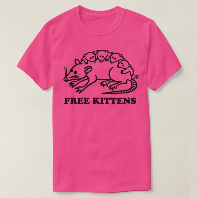 FREE KITTENS T SHIRT (Design framsida)