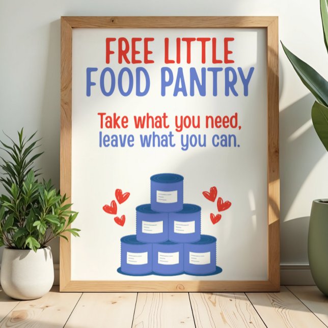 Free Little Food Pantry Sign Poster (Skapare uppladdad)