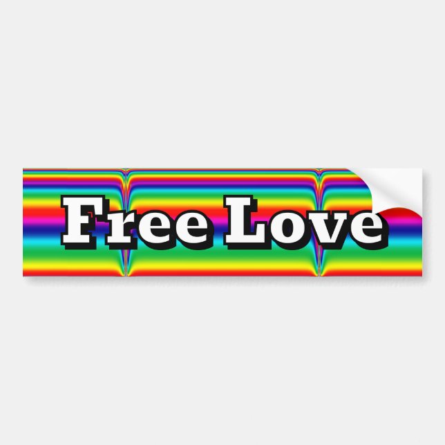 Free Love Bildekal (Framsidan)