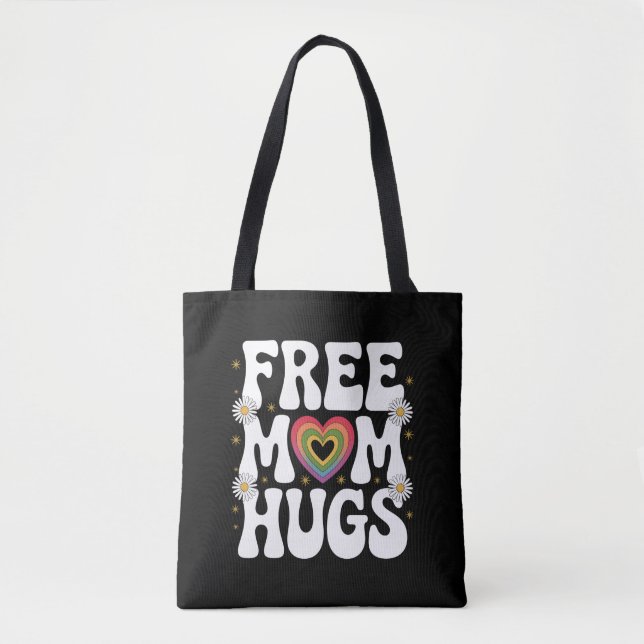 Free Mamma Hug Transgender Lesbisk Gay LGBT Pride Tygkasse (Framsida)