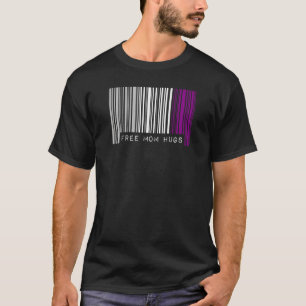 Free Mamma Hugs Asexuellt Pride Flagga Barcode Lgb T Shirt