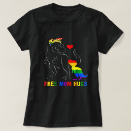 Free Mamma Hugs Dino T-Rex Dinosaur Mamma T Shirt