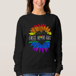 Free Mamma Hugs Gay pride Lgbt Daisy Rainbow Flowe T Shirt