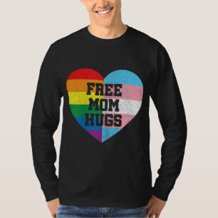 Free Mamma Hugs Gay pride Transgender Rainbow Flag T Shirt