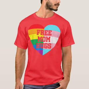 Free Mamma Hugs Gay pride Transgender Rainbow Flag T Shirt