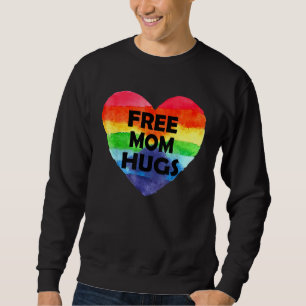 Free Mamma Hugs Lgbt Flagga Gay Lesbisk Pride Para Lång Ärmad Tröja