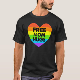 Free Mamma Hugs Lgbt Flagga Gay Lesbisk Pride Para T Shirt