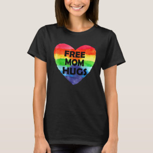 Free Mamma Hugs Lgbt Flagga Gay Lesbisk Pride Para T Shirt