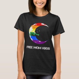 Free Mamma Hugs LGBT Måne Hugs T Shirt