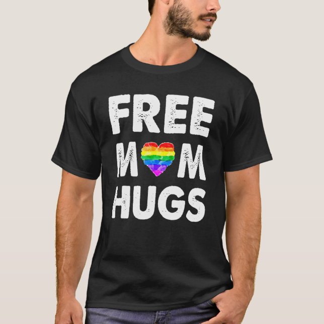 Free Mamma Hugs Lgbt T Shirt (Framsida)