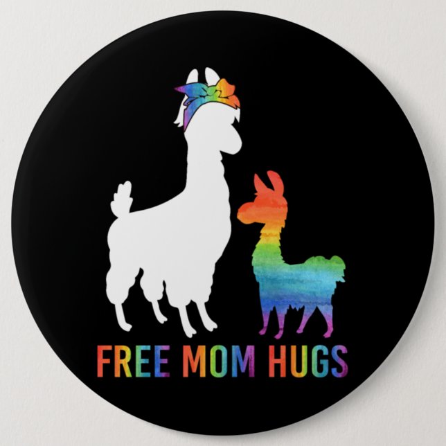 Free Mamma Hugs Mamma Llama Knapp (Framsida)