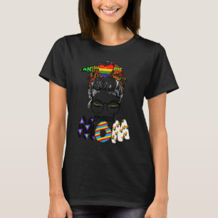 Free Mamma Hugs Messy Bun Lgbt Pride Sol Rainbow T Shirt