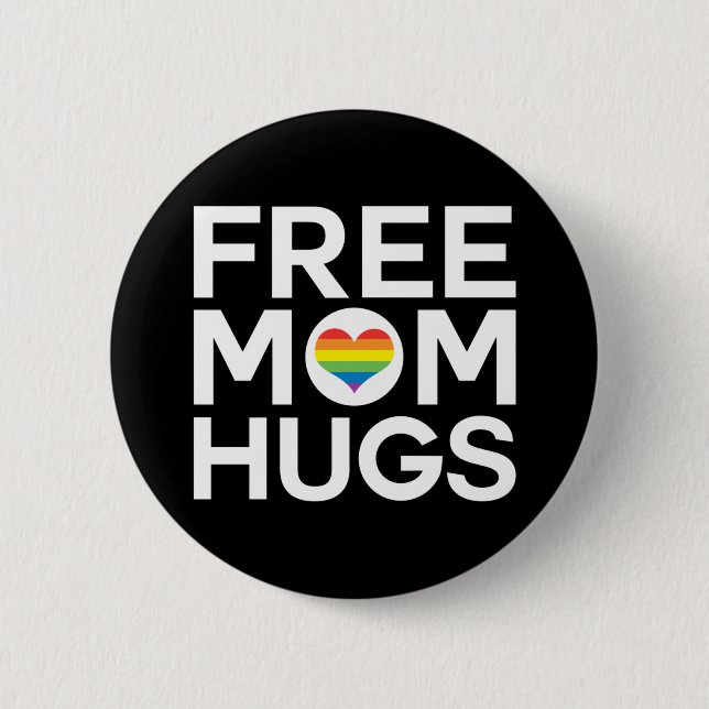 Free Mamma Hugs Pride LGBTQ Knapp (Framsida)