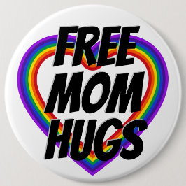 Free Mamma Hugs Pride Rainbow Heart Knapp