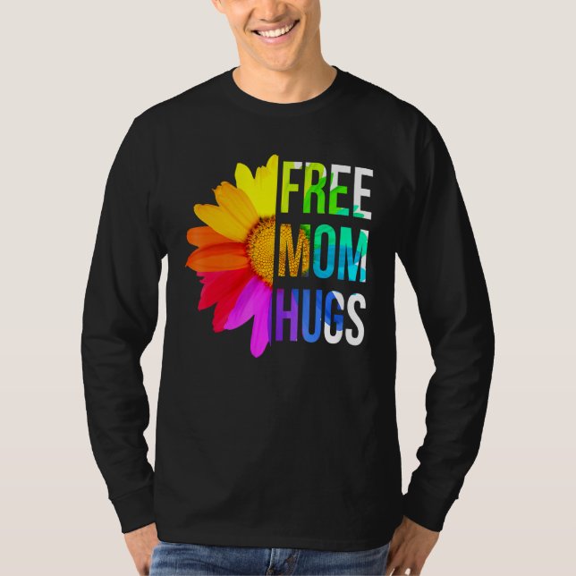 Free Mamma Hugs Pride Rainbow Lgbt 2 T Shirt (Framsida)