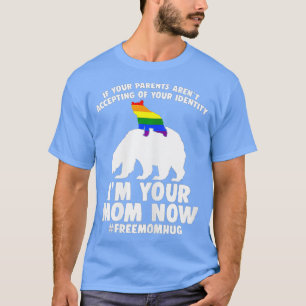 Free Mamma Hugs Proud Mamma Bear LGBT Gay pride HB T Shirt