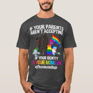 Free Mamma Hugs Proud Mamma Bear LGBT Gay pride T Shirt