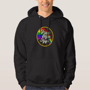 Free Mamma Hugs Rainbow Heart Lgbt Pride månad 1 Hoodie