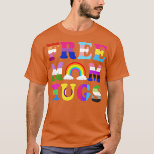 Free Mamma Hugs Rainbow LGBT Lesbisk Gay pride mån T Shirt