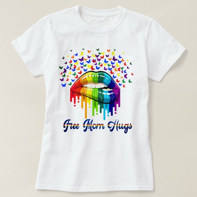 Free Mamma Hugs T Shirt (Design framsida)
