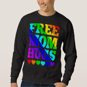 Free Mamma Hugs Women Free Mamma Hugs Rainbow Gay Lång Ärmad Tröja