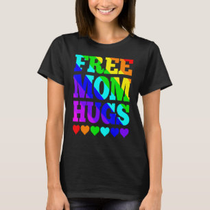 Free Mamma Hugs Women Free Mamma Hugs Rainbow Gay  T Shirt