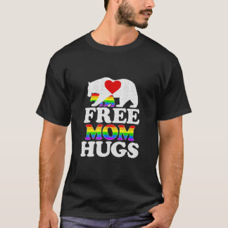 Free Mamma Hugs Women LGBT Pride Mamma Bear T Shirt