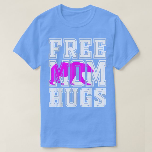 Free Mamma Mamma Hugs Rosa Bear T Shirt (Design framsida)