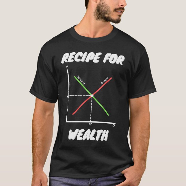 Free Markets  Recipe for Prosperity  Pro Capitalis T Shirt (Framsida)