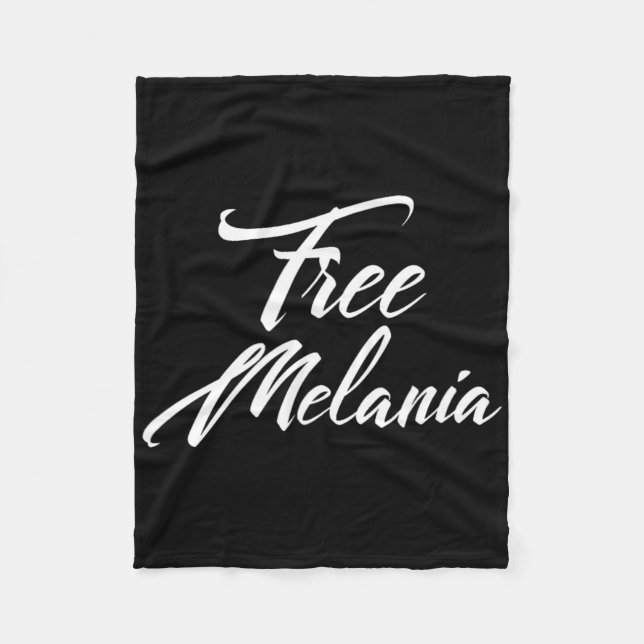 Free Melania Policy Slogan Fleecefilt (Framsidan)