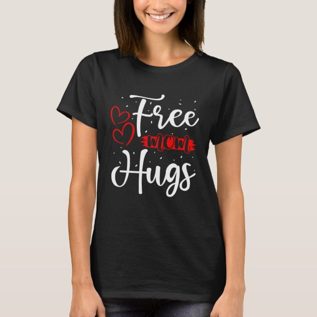 Free Mom Hugs LGBT Transgender Bisexual Pride Mont T Shirt (Framsida)