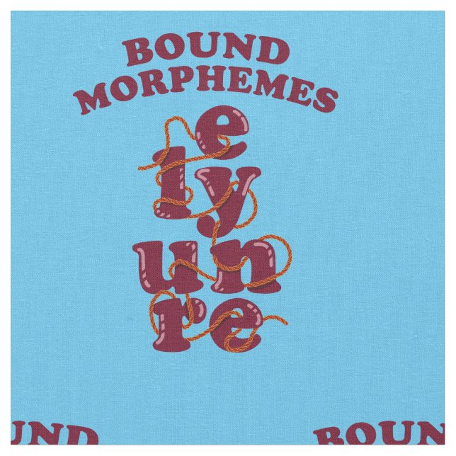 Free Morphemes Phonics Learning English Tyg (Närbild)