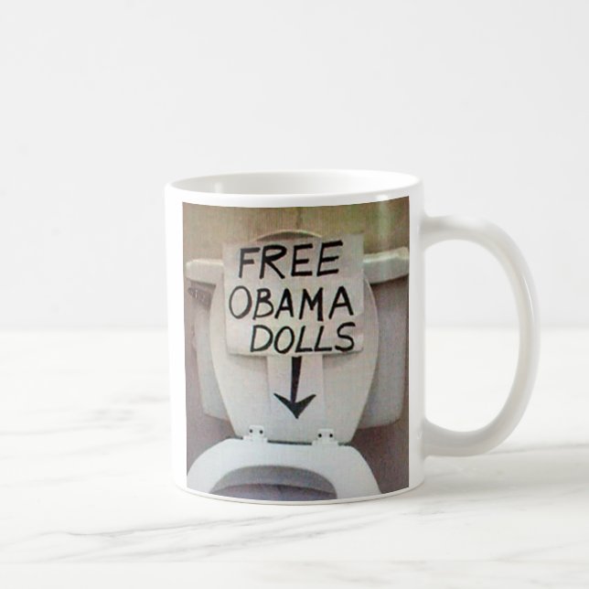 FREE OBAMA DOLLS KAFFEMUGG (Höger)