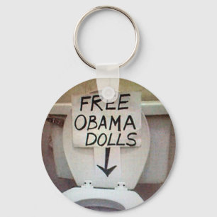 FREE OBAMA DOLLS NYCKELRING