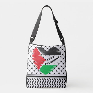 FREE PALESTINE AXELVÄSKA