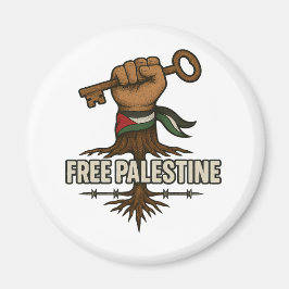 Free Palestine Button – Power & Solidarity Magnet