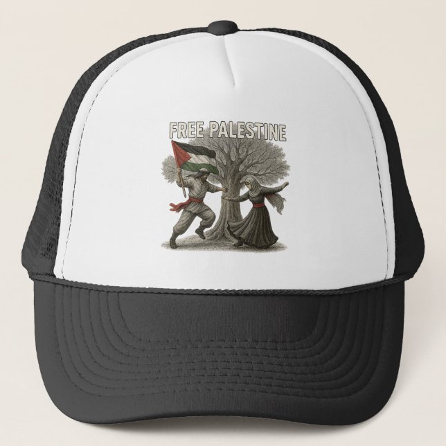 Free Palestine Cap – Symbol of Strength Keps (Framsida)