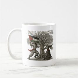 Free Palestine Mug – Roots of Resistance Kaffemugg
