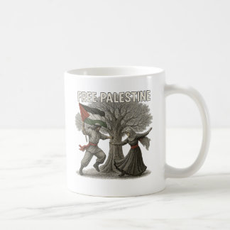Free Palestine Mug – Roots of Resistance Kaffemugg