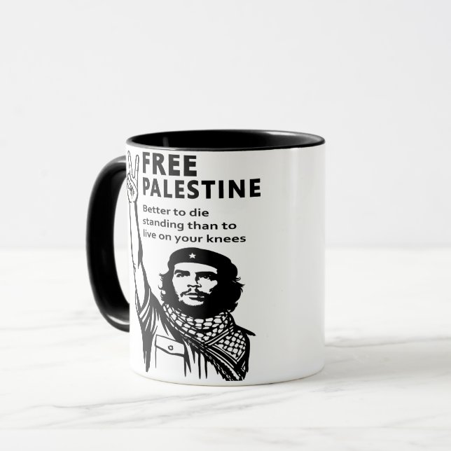 FREE PALESTINE MUGG (Framsida vänster)