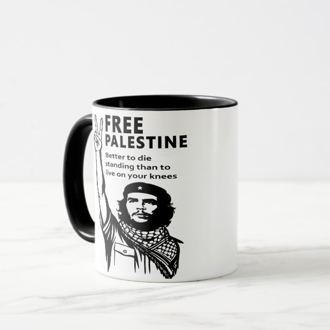 FREE PALESTINE MUGG (Framsida vänster)