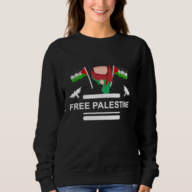 Free Palestine Palestine Flag 1 T Shirt (Framsida)