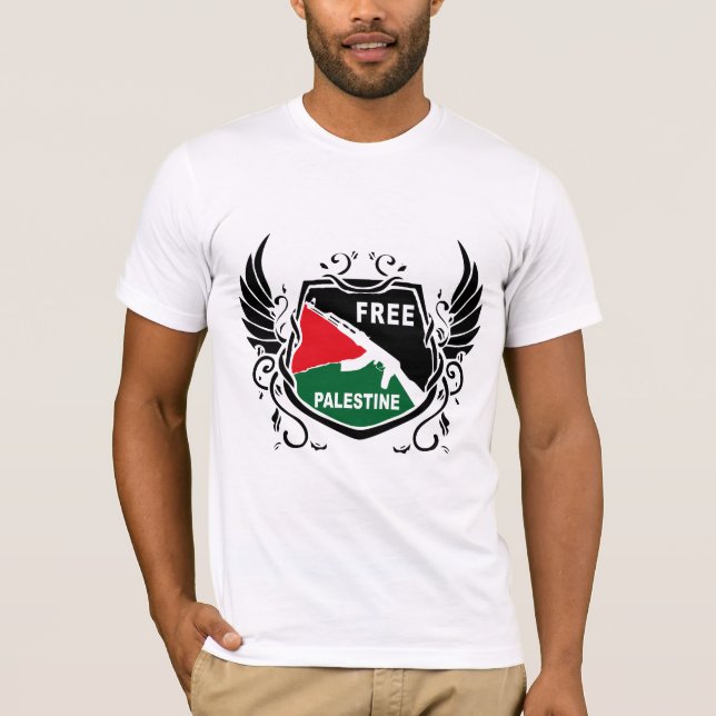 Free Palestine Shield Tröja (Framsida)