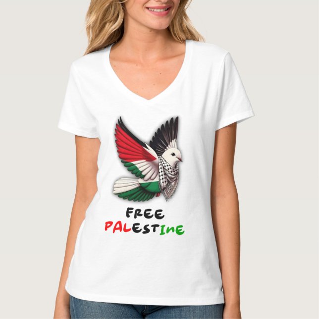 Free Palestine T-Shirt (Framsida)