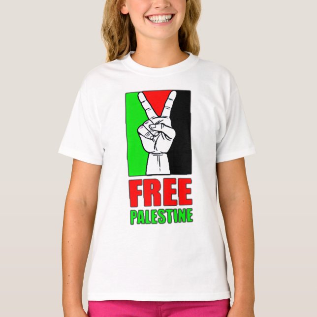 Free Palestine T-Shirt (Framsida)