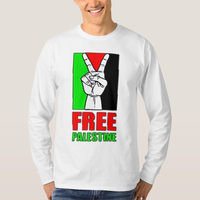 Free Palestine T-Shirt (Framsida)