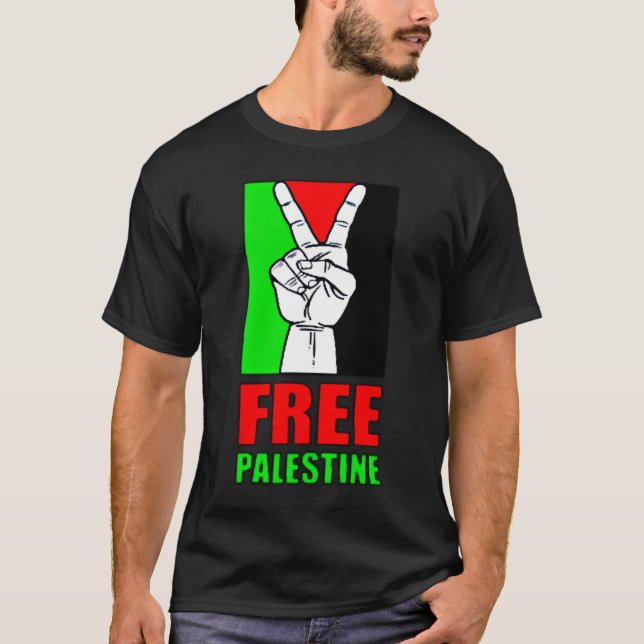 Free Palestine T-Shirt (Framsida)
