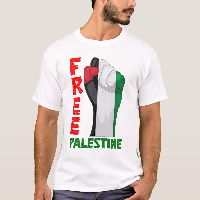 Free Palestine T Shirt (Framsida)