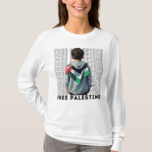 FREE PALESTINE T SHIRT (Framsida)