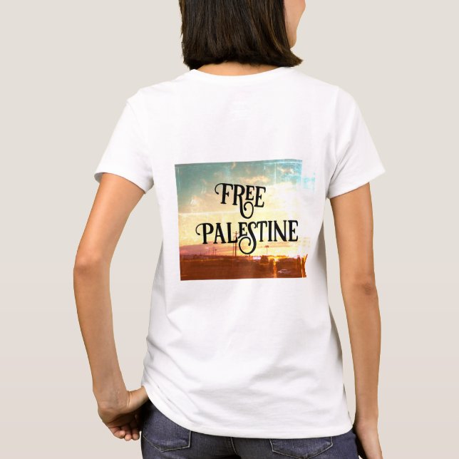 Free Palestine T-Shirt (Baksida)